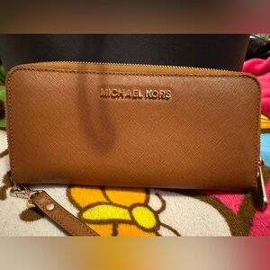Michael Kors Tan Leather Wallet